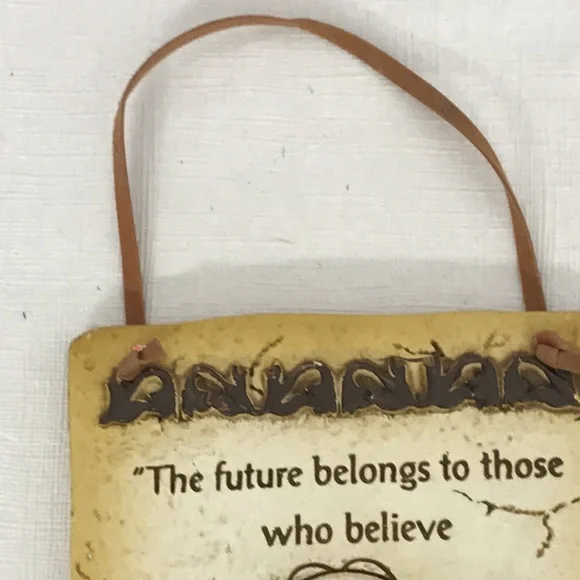 Porcelain Wall Art Sign with a statement from E. Roosevelt - Picture 3 of 6